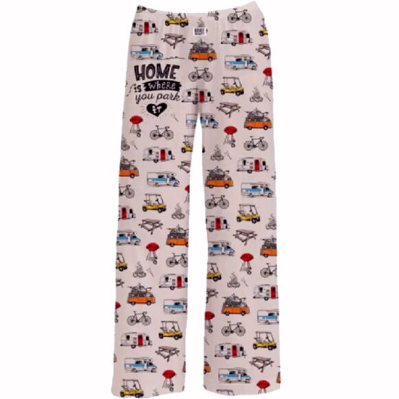 Brief Insanity RV Home Is Where You Park It Lounge Pants Pajama NEW Fast Ship - Picture 1 of 4